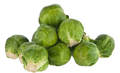 grouping of bright green Brussels Sprouts